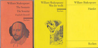 William Shakespeare - 3 Reclam Hefte